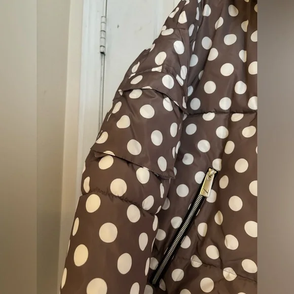 Noize Faika Polka Dot Oversized Short Length Puffer Coat Jacket - Picture 7 of 11